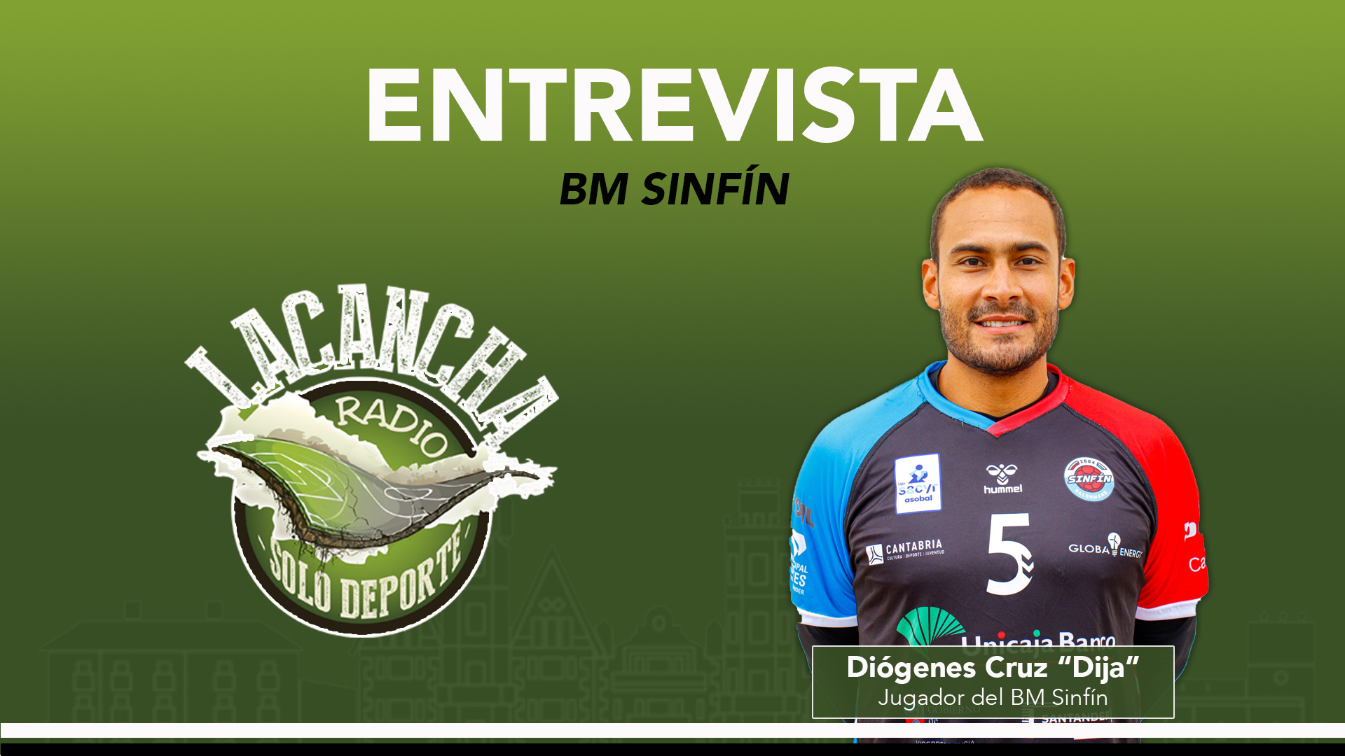 Entrevista con Diógenes Cruz “Dija”, jugador del Unicaja Banco Sinfín (14/10/2021)