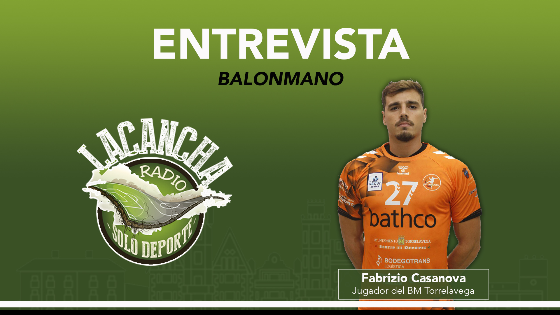 Entrevista con Fabrizio Casanova, jugador del Bathco BM Torrelavega (14/12/2021)