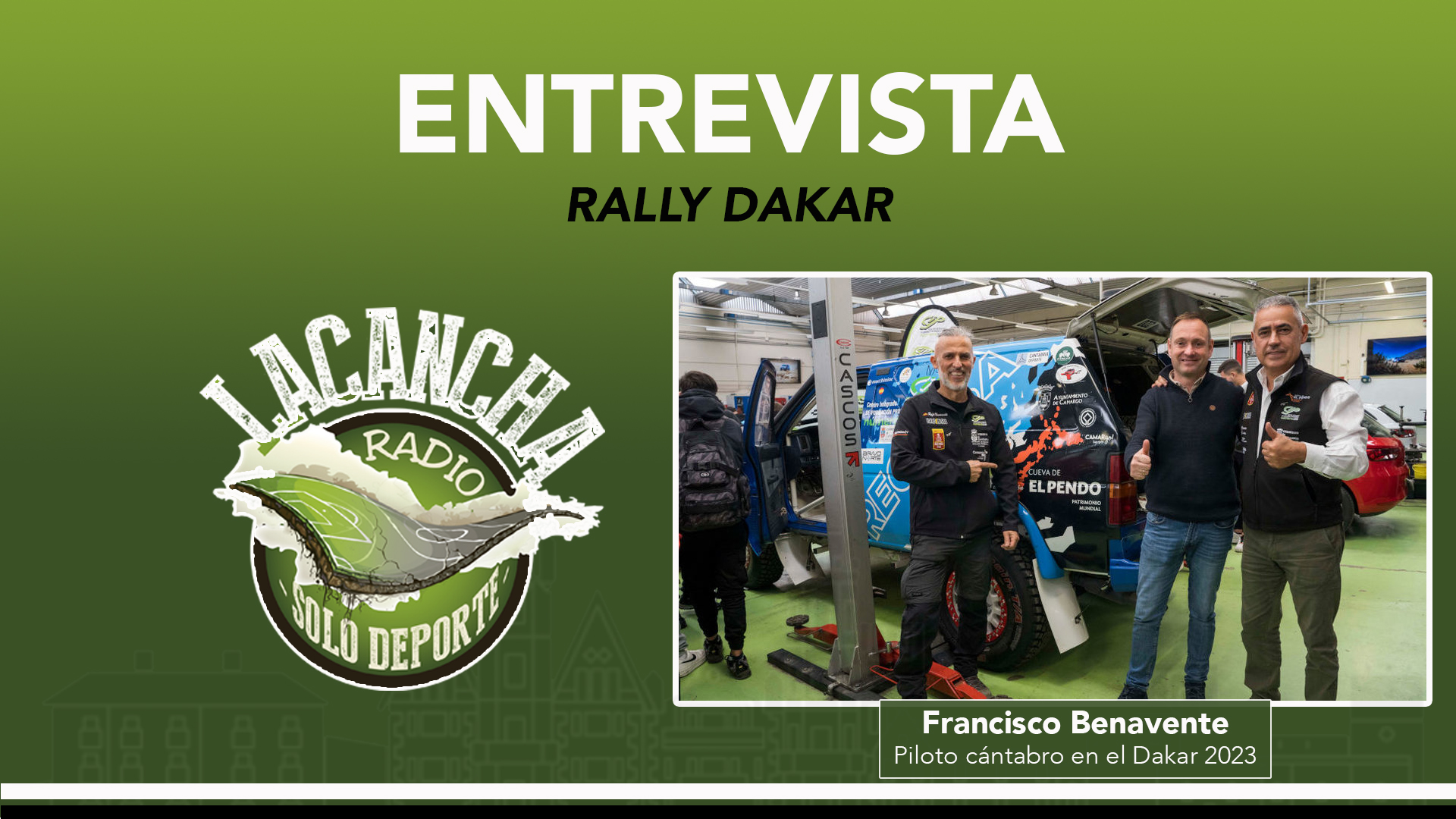 Entrevista con Francisco Benavente, piloto cántabro en el Rally Dakar 2023 (24/11/2022)