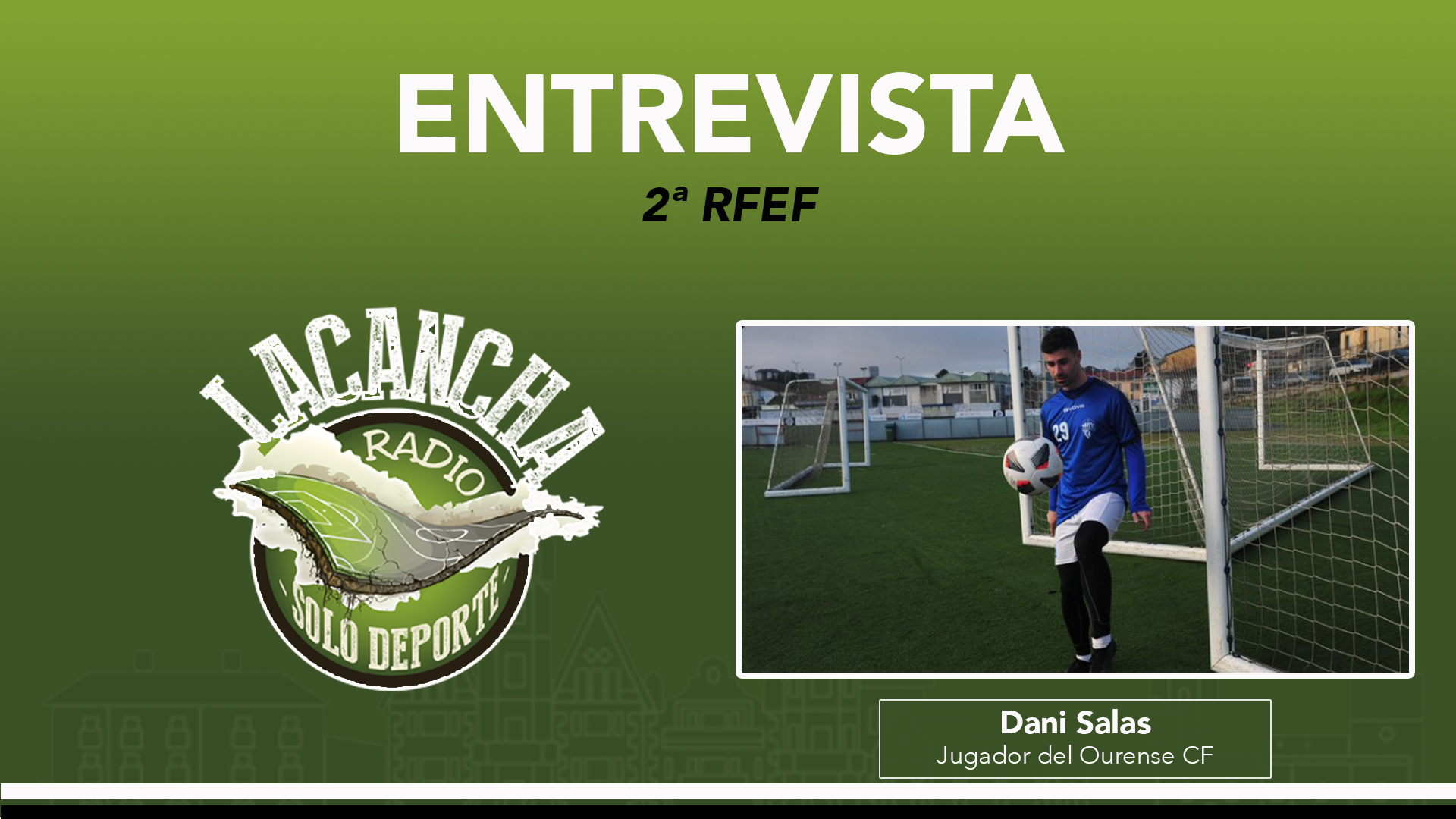 Entrevista con Dani Salas, jugador cántabro del Ourense CF (12/01/2023)