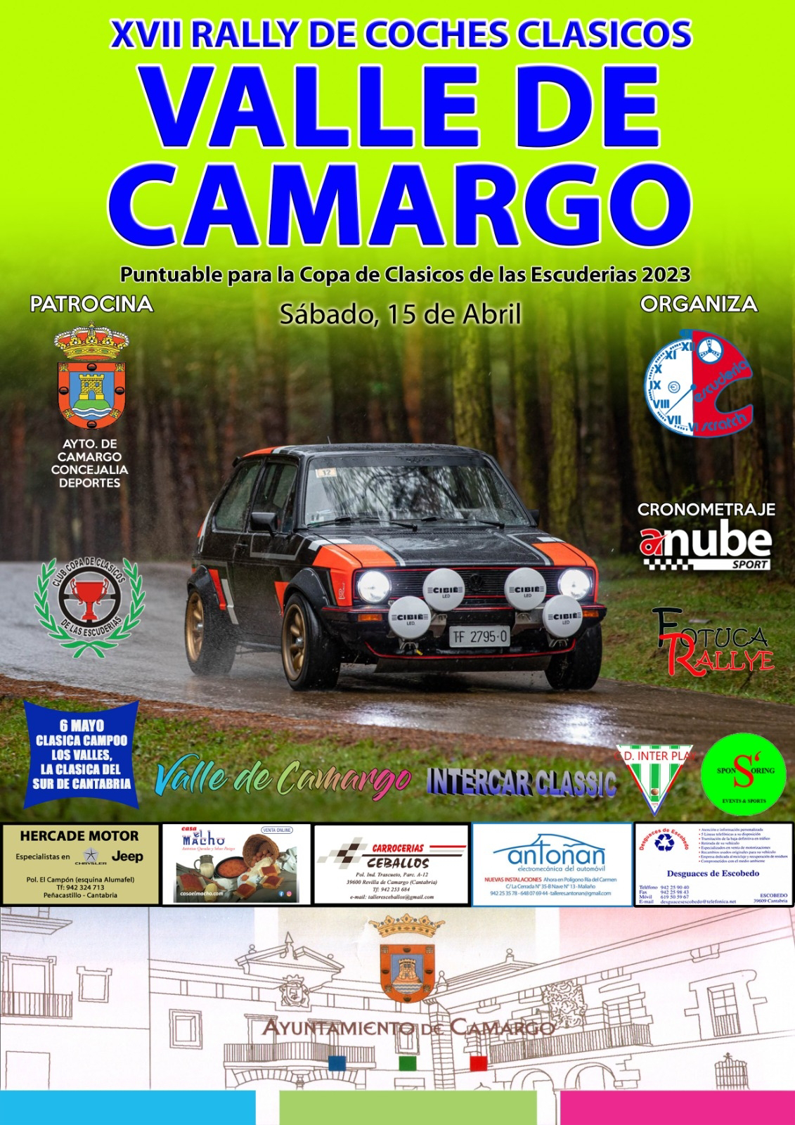 Charlamos con Jesús Cadelo sobre el XVII Rally de coches clásicos Valle de Camargo (14/04/2023)