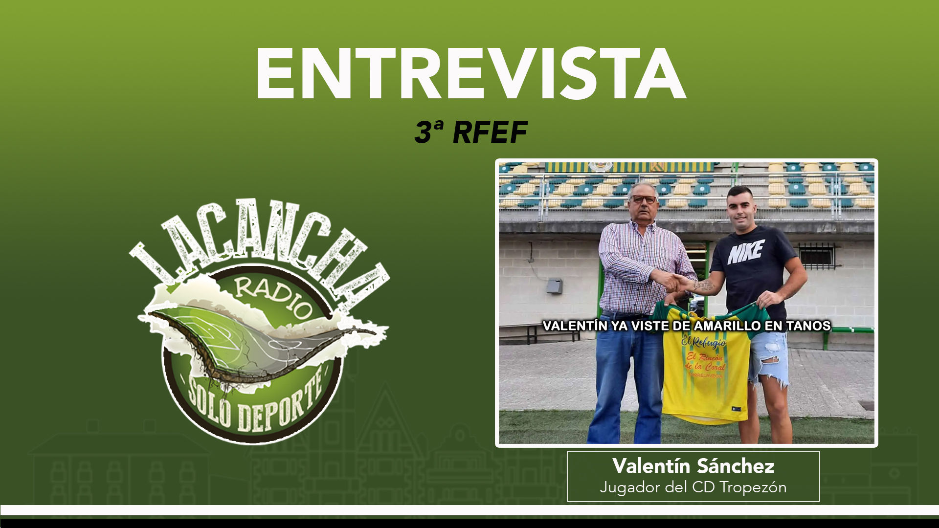 Entrevista con Valentín Sánchez, jugador del CD Tropezón (11/05/2023)