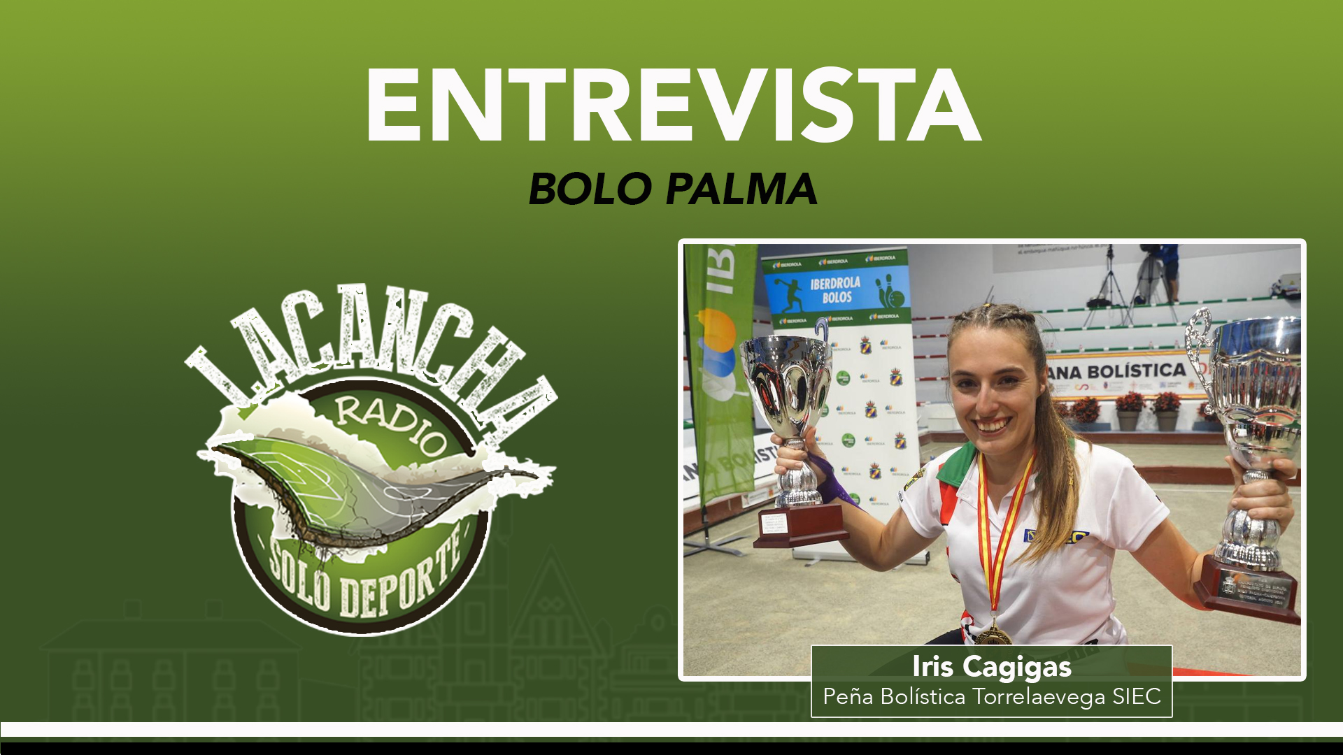 Entrevista con Iris Cagigas, jugadora de la Peña Bolística Torrelavega SIEC (28/08/2023)